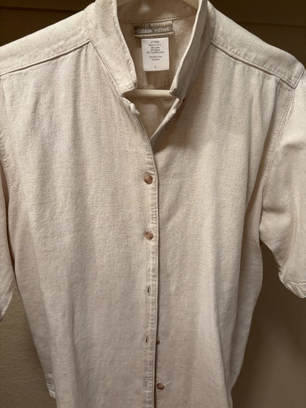 Coldwater Creek Linen Camp Shirt